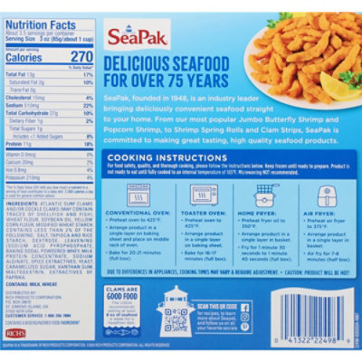 Seapak Clam Strips - 10 OZ - Image 5