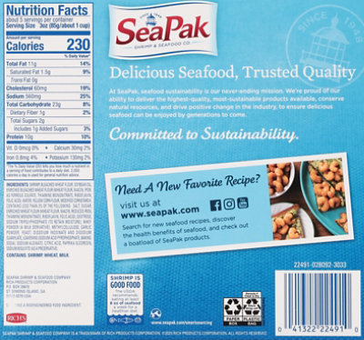 Seapak Popcorn Shrimp - 16 OZ - Image 7