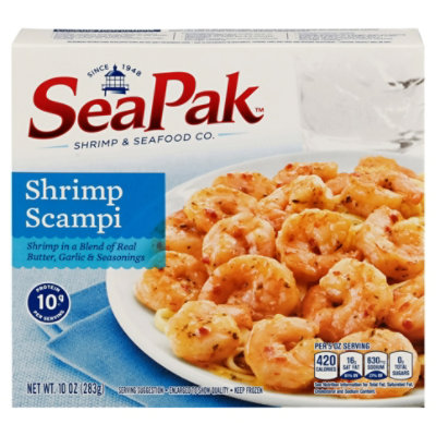 Seapak Shrimp Scampi With Garlic Sauce 10 OZ vons