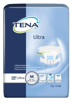 Tena Ultra Incontinence Brief, Medium, 1 Count - Image 1