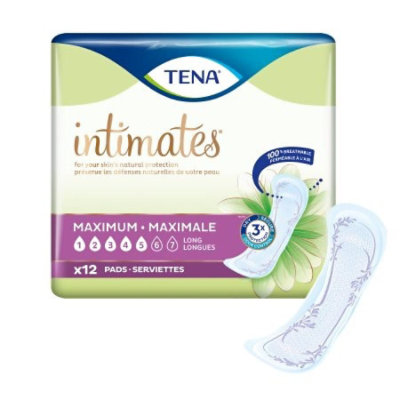 Tena Intimates Maximum Bladder Control Pad, 13-Inch Length, 12 Count - Image 1