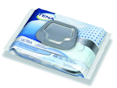 Tena Ultra Washcloths, Disposable, Soft Pack, 48 Count - Image 1
