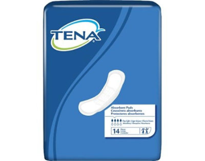 TENA Bladder Control Pads, Moderate Absorbency, 13 Inch, White, 14 Count - Image 1