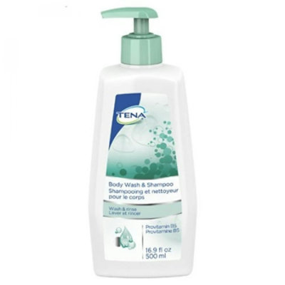 Tena Scented Shampoo and Body Wash, 16.9 oz. Pump Bottle - Image 1