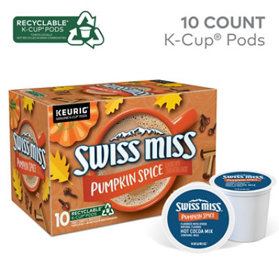 Swiss Miss Pumpkin Spice Hot Cocoa Mix K Cup Pods - 10 Count - Image 3