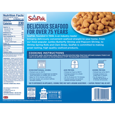 Seapak Popcorn Shrimp - 25 OZ - Image 4