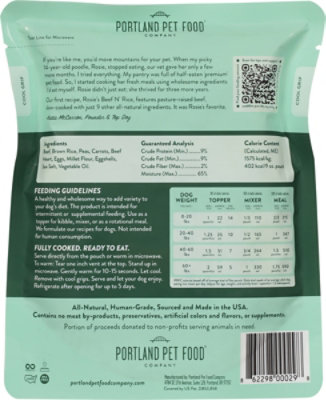 Portland Pet Food Company Beef N Rice Dog Meal - 9 Oz - Image 4