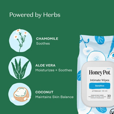 The Honey Pot Sensitive Wipes - 30 CT - Image 5