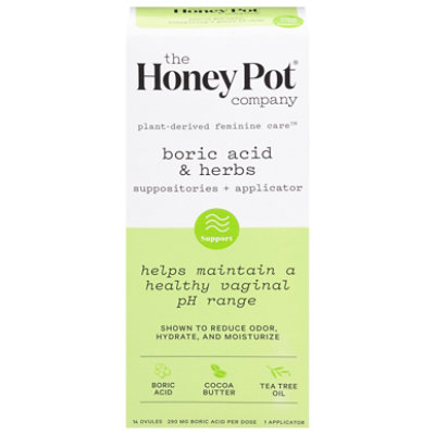 The Honey Pot Suppositories Boric/herb - 14 CT - Image 3