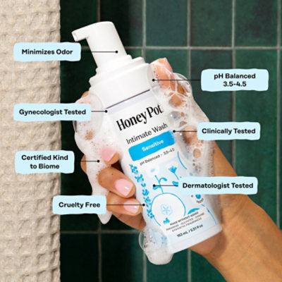 The Honey Pot Intimate Foam Wash Sensitive - 5.51 OZ - Image 5