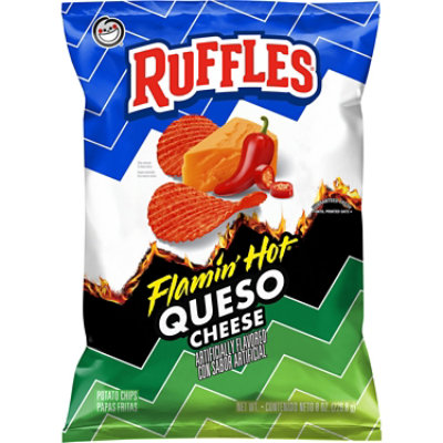 Ruffles Flamin Hot Queso 8oz - 8 OZ - Image 1