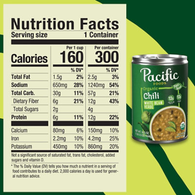 Pacific Foods Organic White Bean Verde Chili - 16.5 Oz - Image 4