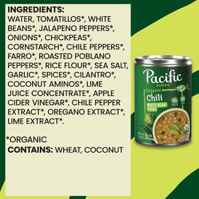 Pacific Foods Organic White Bean Verde Chili - 16.5 Oz - Image 5