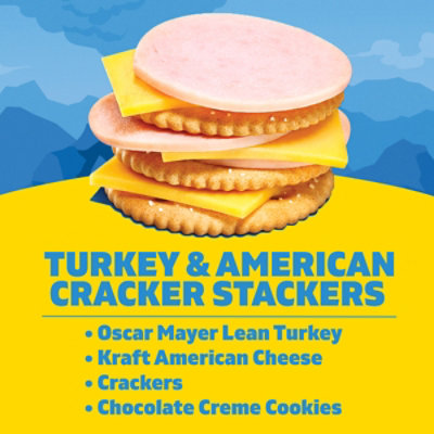 Lunchables Turkey and American Cheese Stackers with Chocolate Creme Sandwich Cookies - 5 - 3.2 Oz - Image 3