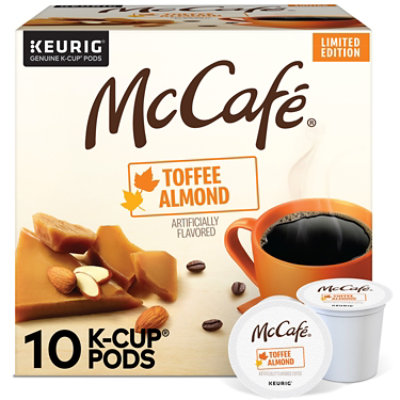 McCafe Toffee Almond Coffee Keurig K Cup Pods - 10 CT - Image 1