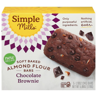 Simple Mills Bar Chocolate Brownie Soft Baked - 5.99 OZ - Image 3