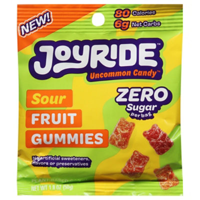 Joyride Gummies Sour Fruit Zero Sugar - 1.8 OZ - Image 3