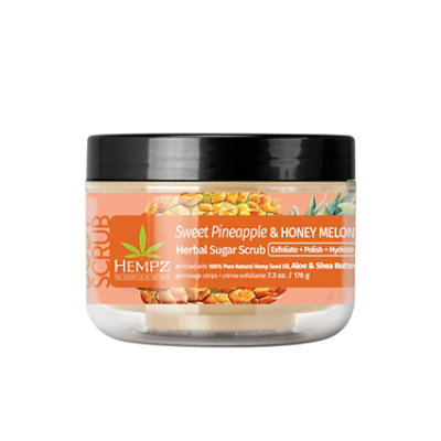 Sweet Pineapple & Honey Melon Herbal Body Scrub 7.3 Oz - 7.3 OZ - Image 1