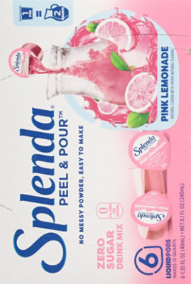 Splenda Pink Lemonade Peel & Pour Drink Mix Pods 6 Ct - 6-1.35 FZ - Image 6