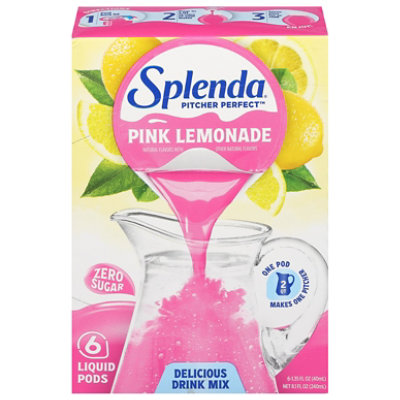 Splenda Pink Lemonade Peel & Pour Drink Mix Pods 6 Ct - 6-1.35 FZ - Image 1