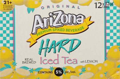 Arizona Lemon Hard Tea In Cans - 12-12 Fl. Oz. - Image 3