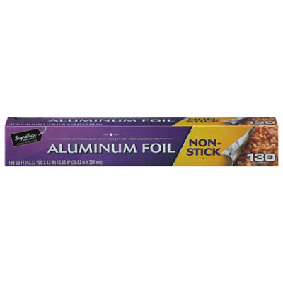 Signature Select Aluminum Foil Non Stick 130 Square Feet 130 SF Safeway