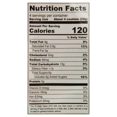 Colletteys Crunchy Oatmeal Raisin Cookies - 4 Oz - Image 3