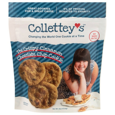 Colletteys Crispy Chocolate Chip Cinnamon Cookies - 4 Oz - Image 1