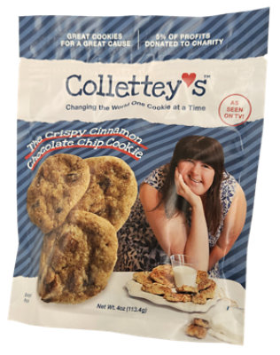 Colletteys Crispy Chocolate Chip Cinnamon Cookies - 4 Oz - Image 1