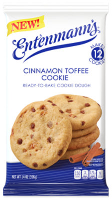 Entenmanns Cinnamon Toffee Cookie Ready To Bake Cookie Dough - 14 OZ - Image 2