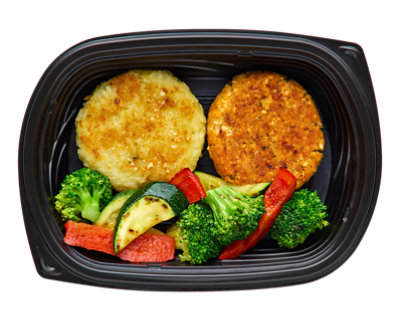 Single Maryland Crab Cake Risotto & Vegetable Bistro Meal - EA - Image 1