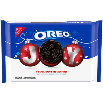 OREO Limited Edition Red Creme Chocolate Holiday Sandwich Cookies - 18.71 Oz