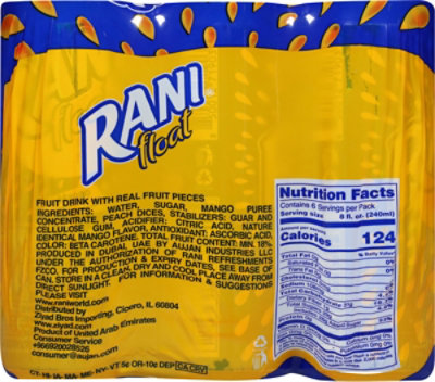 Rani Float Pulp Juice Mango Bottle - 6-48 Oz - Image 6