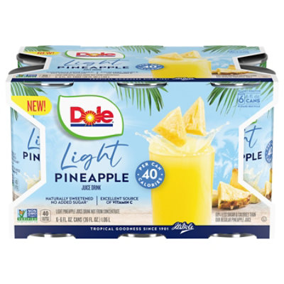 Dole Light Pineapple Juice 6-6fz - 6-6 FZ - Image 3