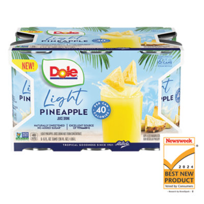 Dole Light Pineapple Juice 6-6fz - 6-6 FZ - Image 2