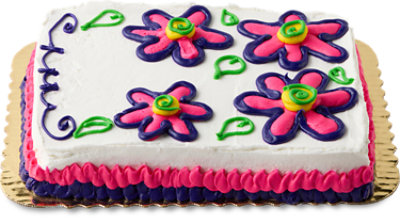 Chocolate Cake With White Whip 1/4 Sheet - Each - Image 1