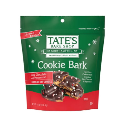 Tates Cookie Bark Chocolate Chip Peppermint 4.6oz - 4.6 OZ - Image 1