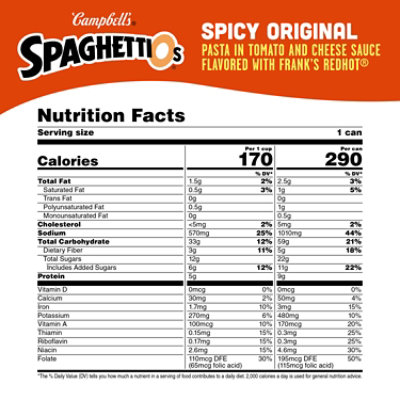 Campbell's SpaghettiOs Original Canned Pasta - 15.8 Oz - Image 4