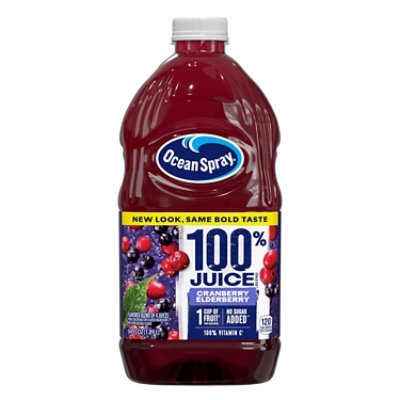 Ocean Spray 100% Cranberry Elderberry - 64 Oz - Image 1