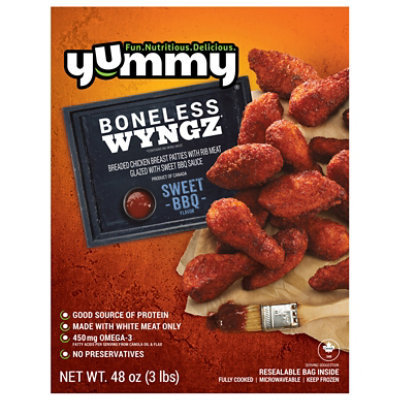 Yummy Sweet Bbq Boneless Wyngz 48 Oz - 48 OZ - Image 3