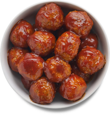 Meatball With BBQ Sauce Hot - 0.50 Lb - albertsons