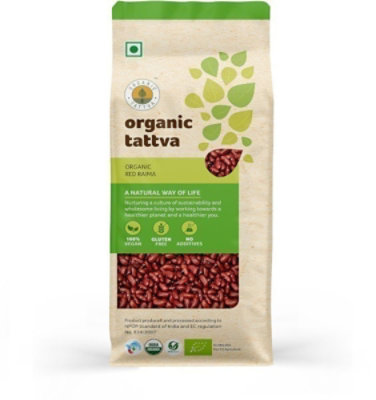 Organic Tattva Organic Red Kidney Beans / Rajma (Dark), 4 lbs bag - Image 1