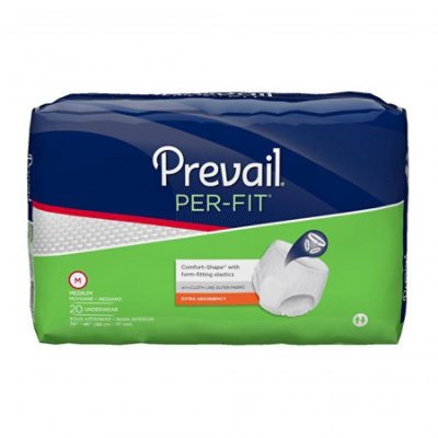 Prevail Per-Fit Extra Absorbent Underwear, Medium, 20 Count - Image 1