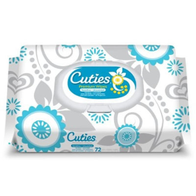 Cuties Baby Wipes, Soft Pack, Aloe, Unscented, 72 Count - Image 1