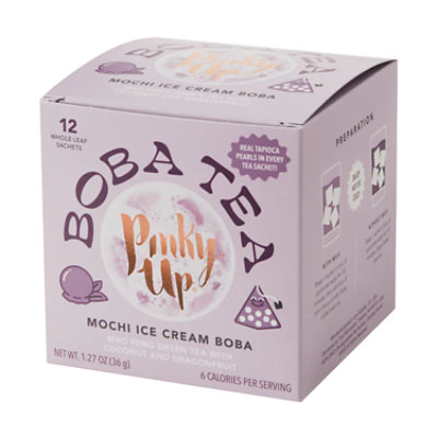 Pinky Up Tea Boba Mochi Ice Cream - 12 Count - Image 1