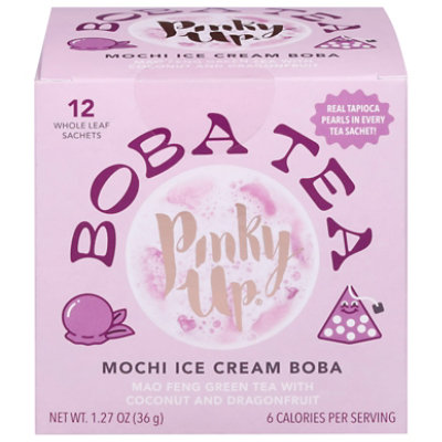 Pinky Up Tea Boba Mochi Ice Cream - 12 Count - Image 1