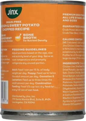 Jinx Chopped Chicken And Sweet Potato Recipe Natural Wet Dog Food - 13 Oz - Image 5