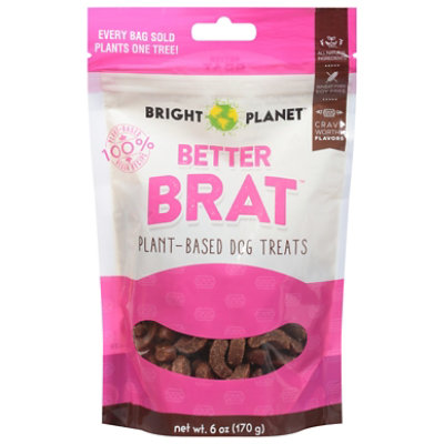 Bright Planet Pet Better Brat Plant Based Dog Treats 6oz - 6 OZ - Image 3