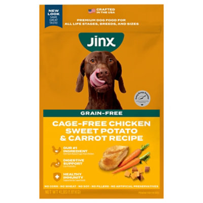 Jinx Chicken Recipe Natural Grain-free Dry Dog Food - 4 Lb - Image 1