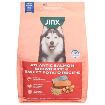 Jinx Salmon Brown Rice Sweet Potato All Life Stages Kibble Dog Food - 4 Lb - Image 3